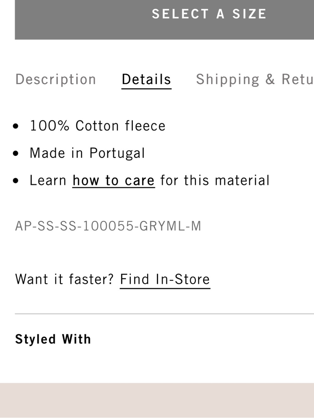 Clare V. Grey Mélange Short-Sleeve Sweatshirt with Small Yellow Dot - Picture 8 of 8